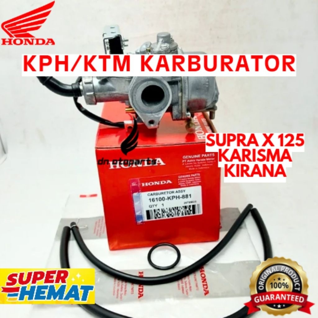 KARBURATOR ORIGINAL HONDA KODE KPH / KTM, KARBURATOR SUPRA X 125,  KARBURATOR KARISMA, KARBURATOR KI