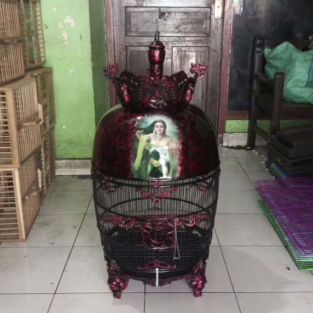 KANDANG BURUNG PERKUTUT MODEL MAHKOTA - SANGKAR BURUNG