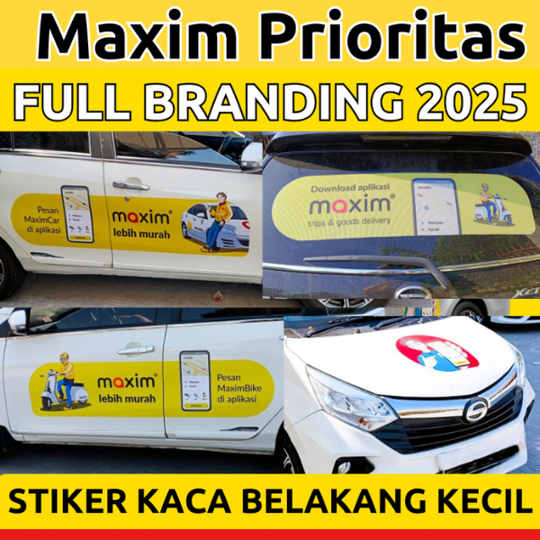 STIKER MAXIM KAPSUL 2025 KACA BELAKANG KECIL