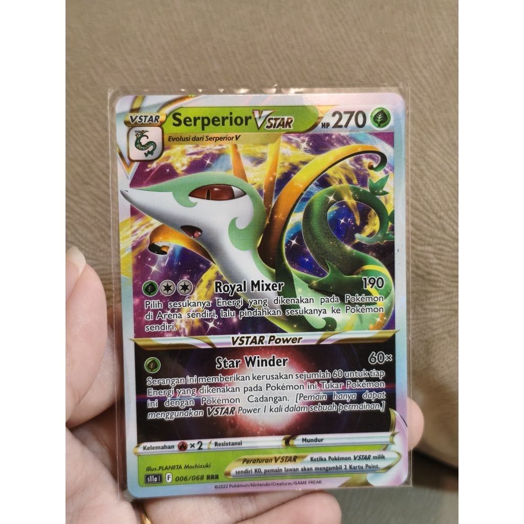Kartu Pokemon TCG Serperior V RR & Serperior V Star RRR