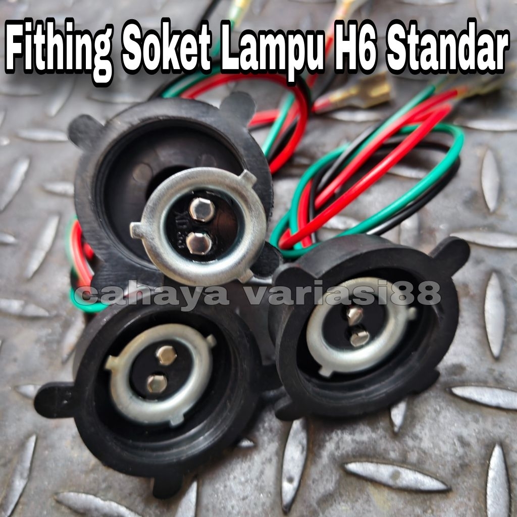 Soket H6 Fithing Soket Lampu Utama Lampu Depan H6