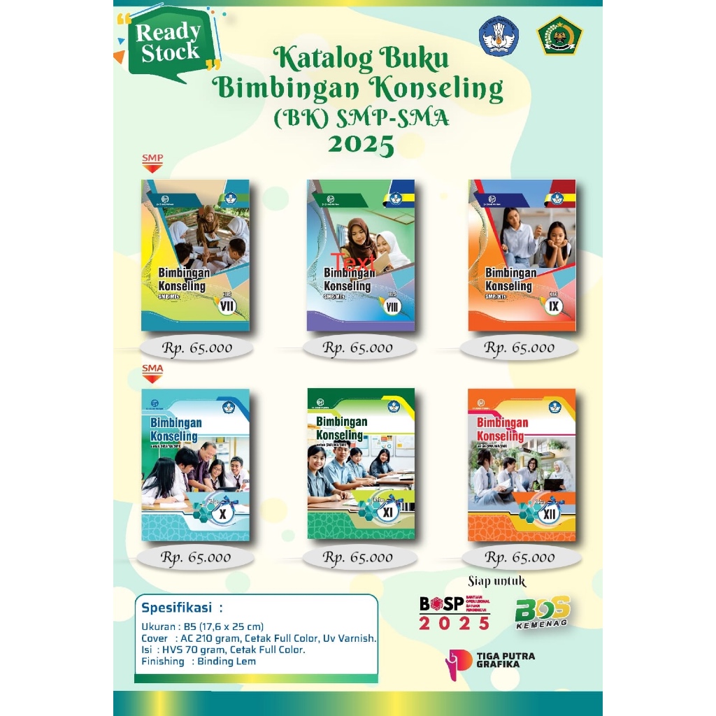 Buku Bimbingan Konseling (BK) SMP–SMA 2025 Kurikulum Merdeka