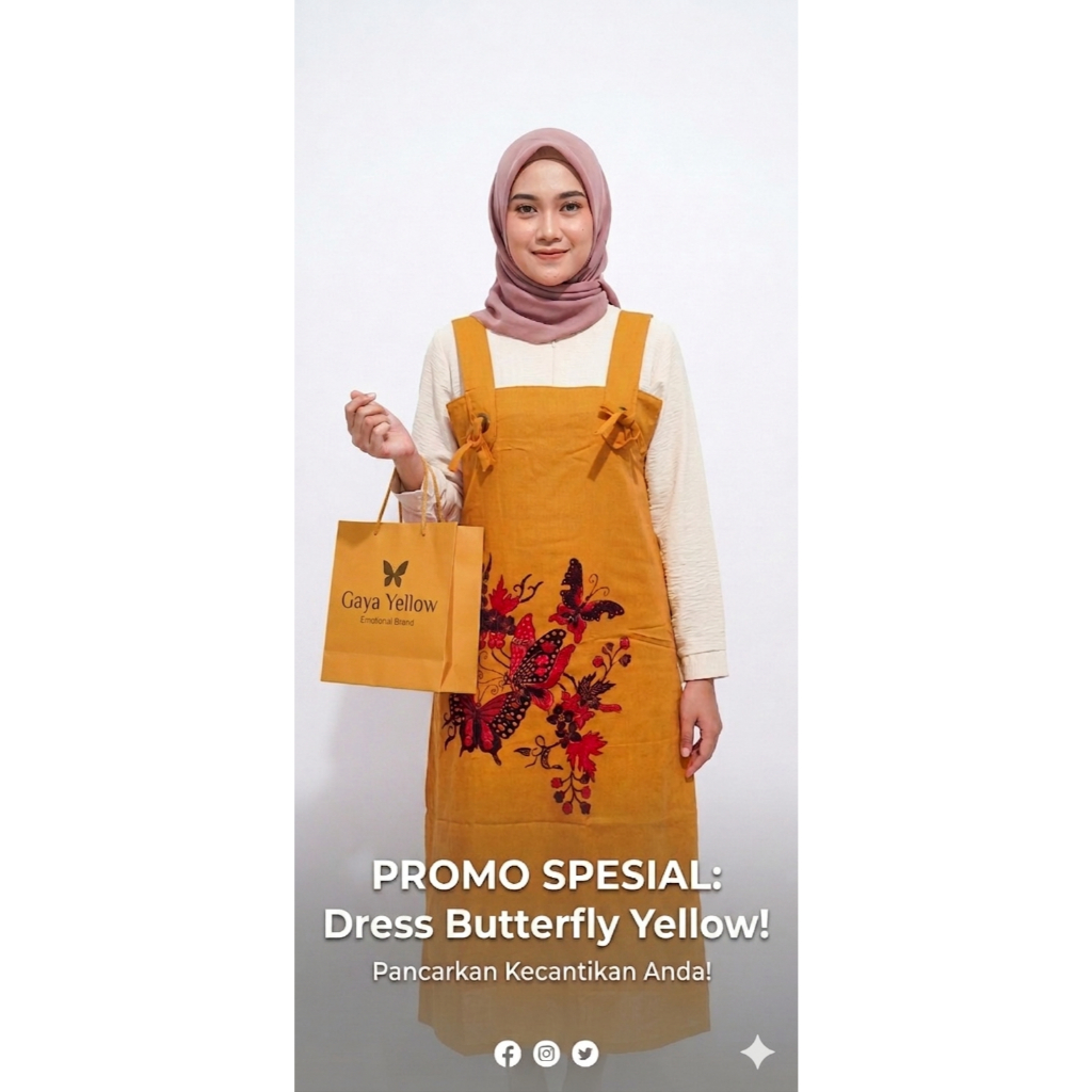 Dress Butterfly , Overall cewek terlaris