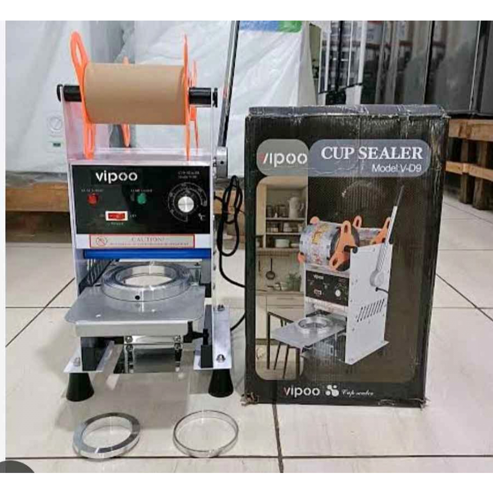 Cup Sealer / Mesin Press Gelas Manual Jumbo Vipoo VD9 / V-D9 / Untuk Gelas 12 - 24oz