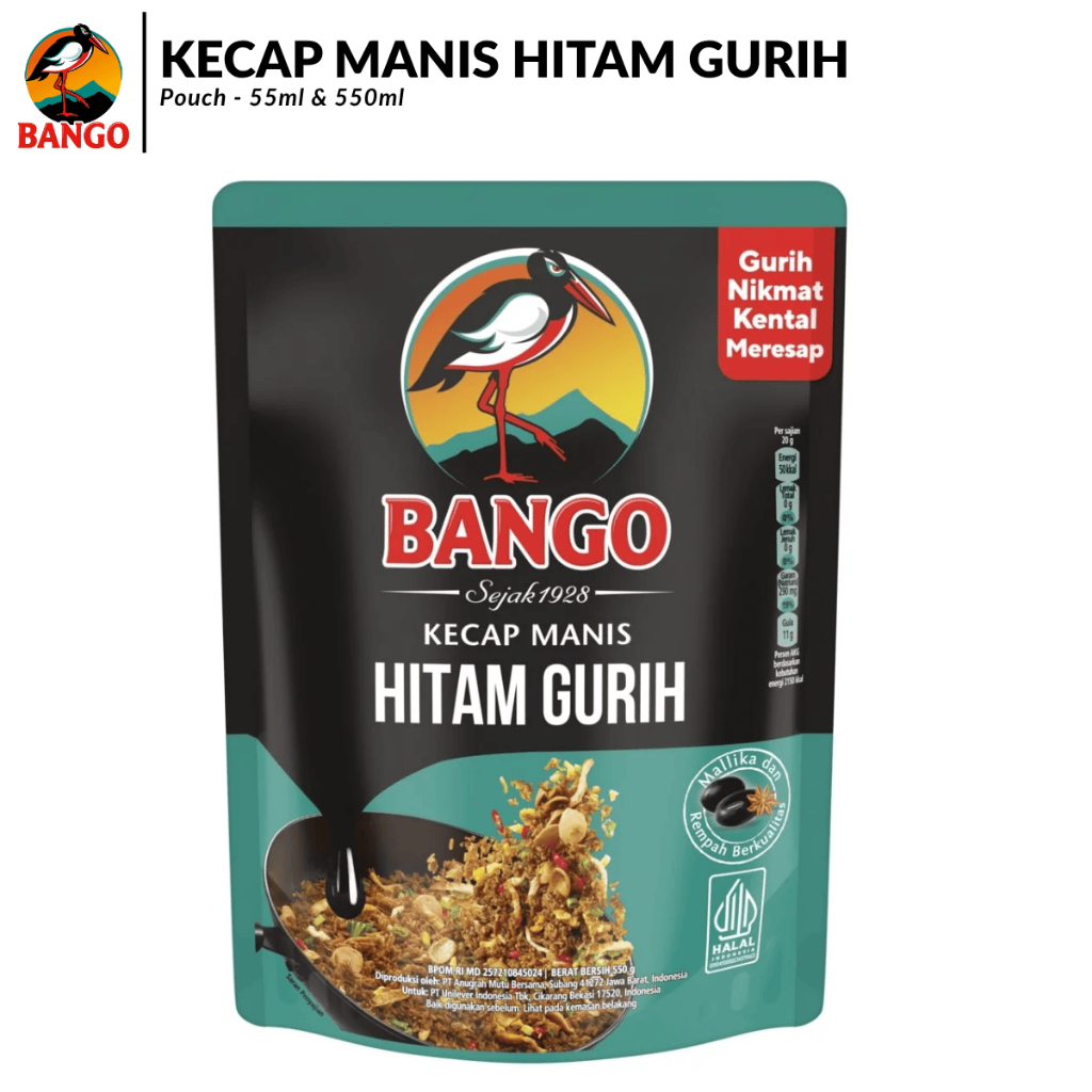 BANGO Kecap Manis Hitam Gurih Pouch