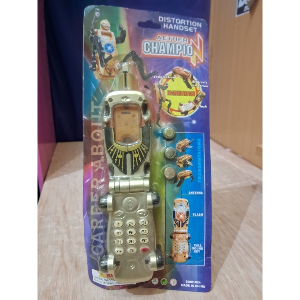Mainan Jadul DX Power Rangers Wild Force Growl Phone Gao Rangers Morpher Warna Silver Zord