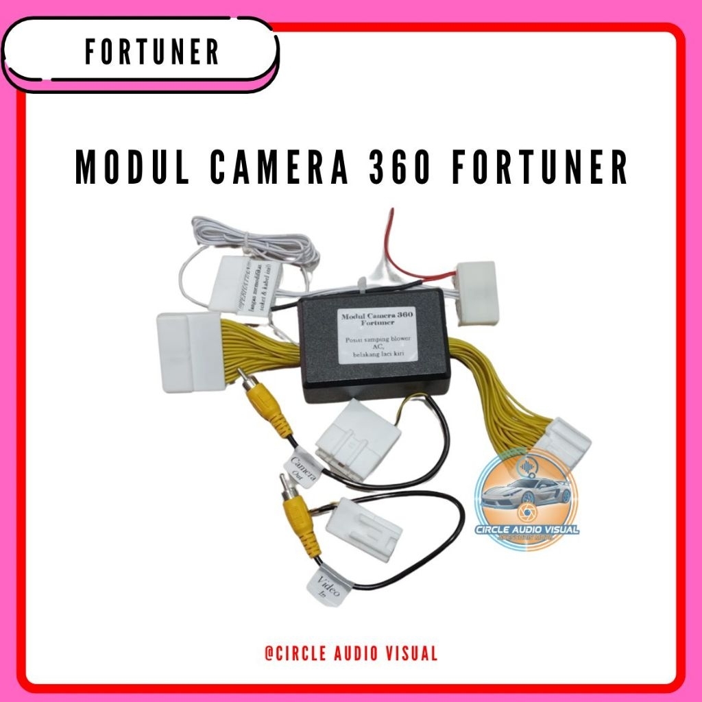 Modul Kamera 360 Untuk mobil Fortuner