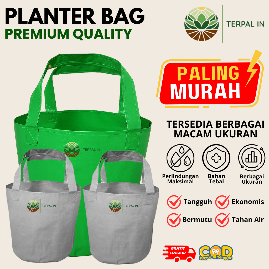 Terpal_in - Planter Bag Hijau Tebal | Pot Tanaman | Fruit Plan - Terpal_in