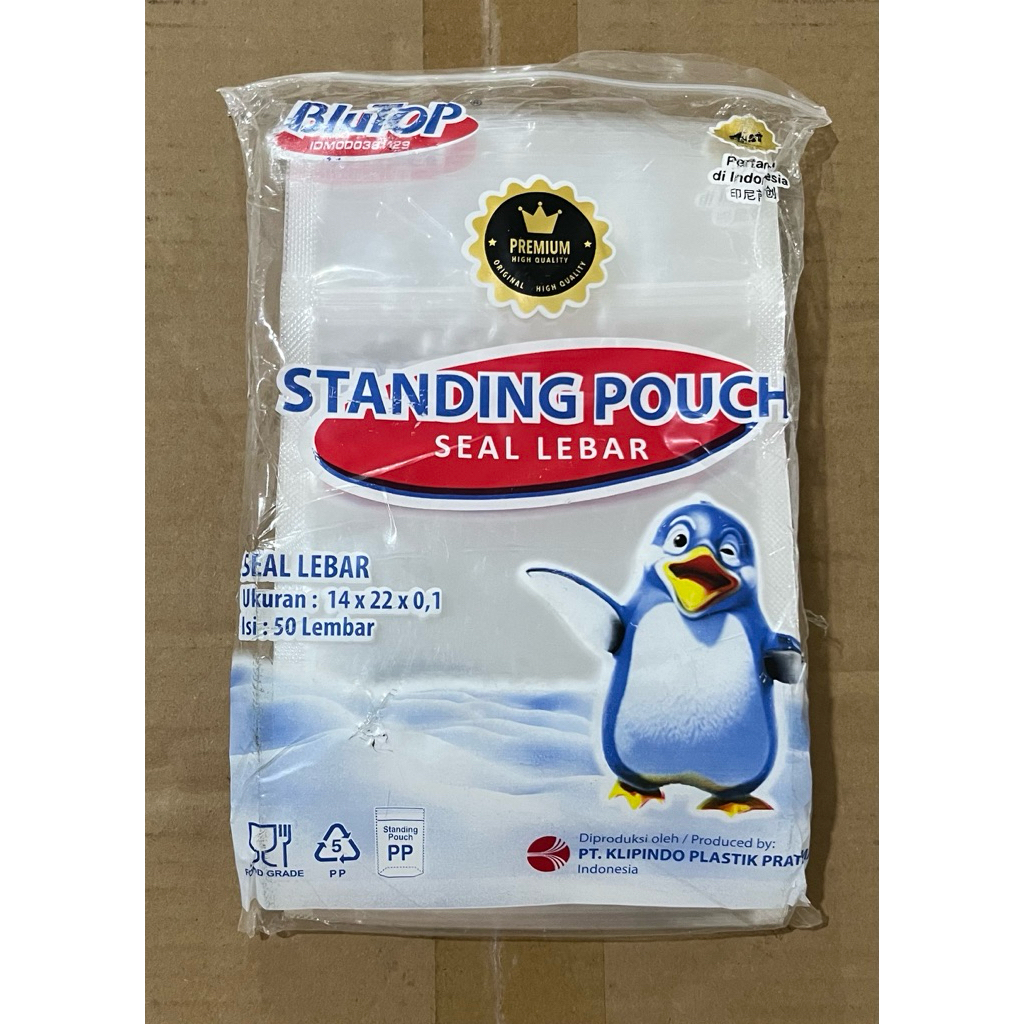 [14x22] Standing Pouch  / Plastik Klip / Plastik Ziplock / Plastik Seal