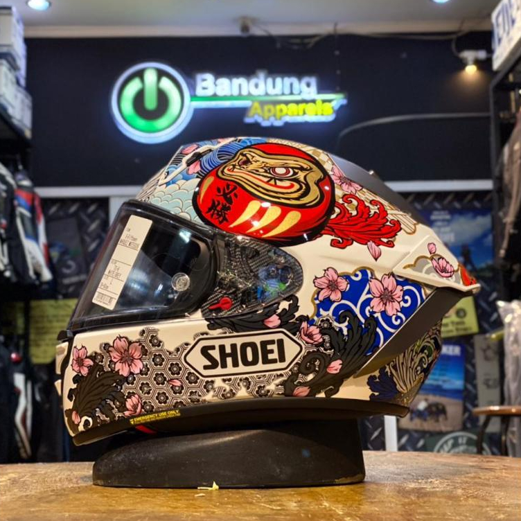 Helm Full Face Shoei X15 Marquez Motegi 5 White TC6 Shoei X-Fifteen Marquez Motegi 5 White Series