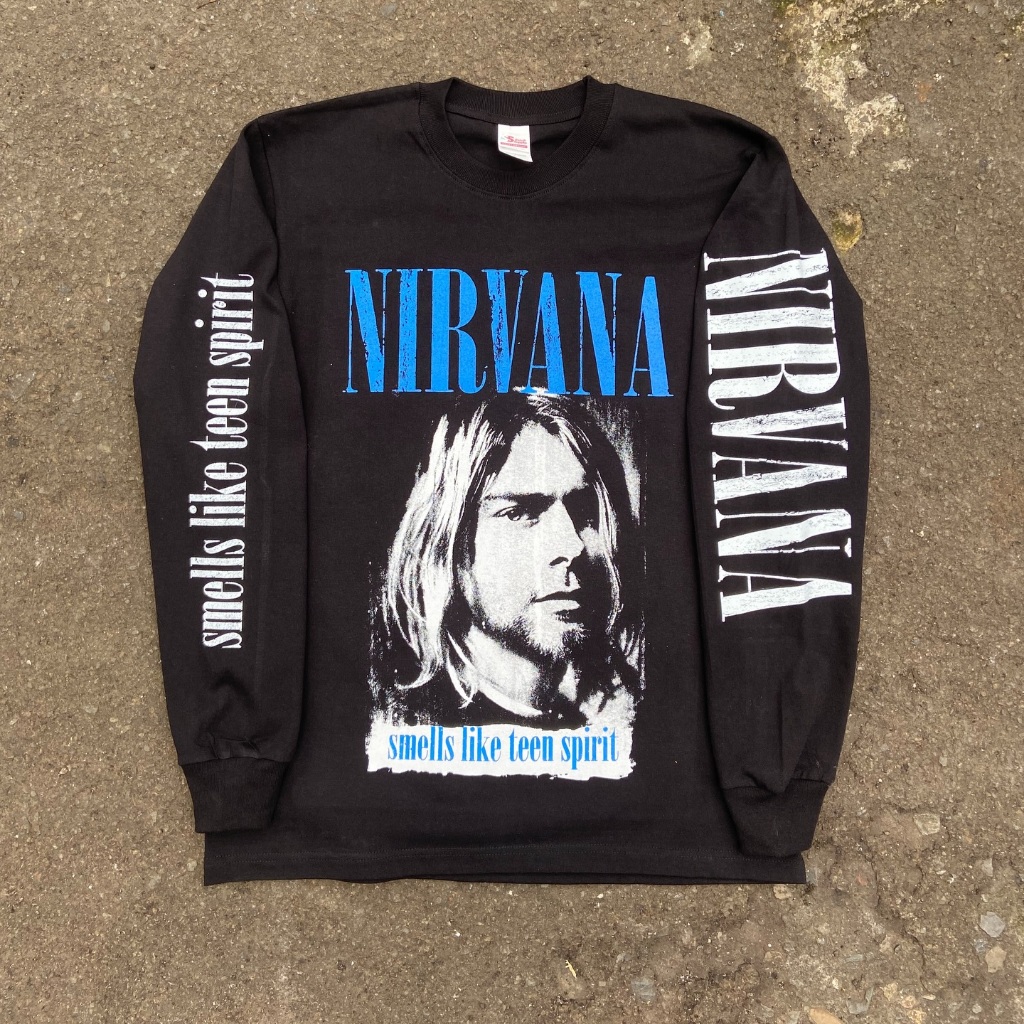 Nirvana - Nirvana Kurt D Cobain Long Sleeve Black - Long Sleeve Band