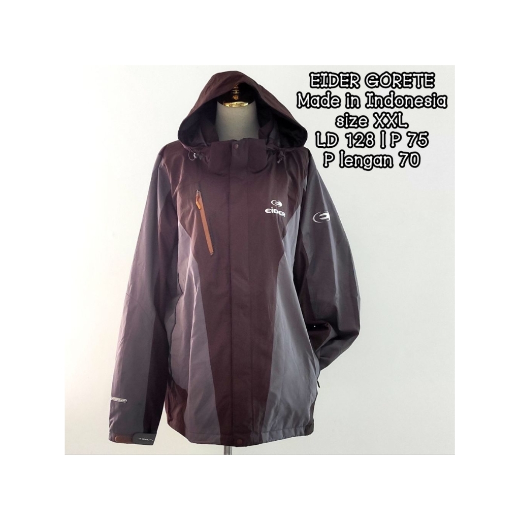 Jaket Outdoor Hiking Gunung Eider waterproof size XXL