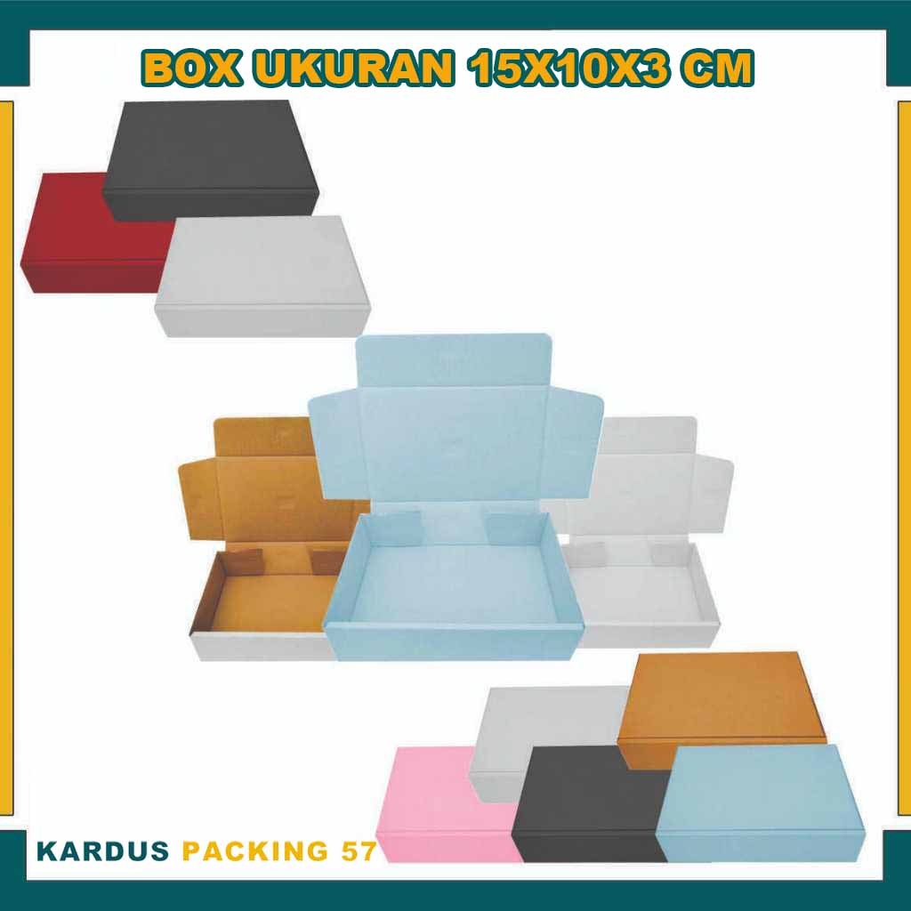 Box 15x10x3 cm / Box Lipat Depan / Box Die Cut