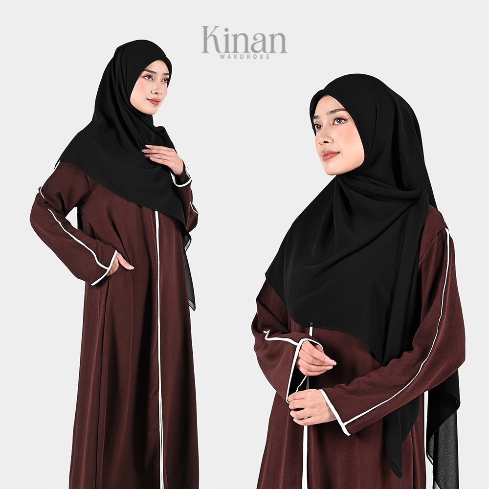 Abaya Hitam Simple - Pakaian Muslimah Yang Nyaman | Abaya Remaja Umroh dan Haji