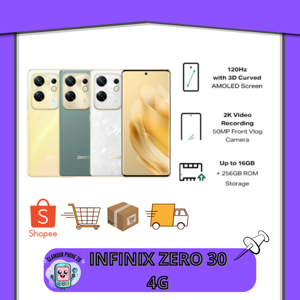 Infinix Zero 30 4G RAM 8GB/ROM 256 GB