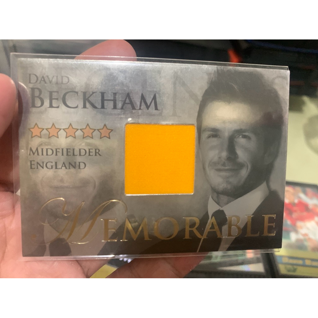 Futera Memorable Super Legends David Beckham Jersey Patch Card 53/395