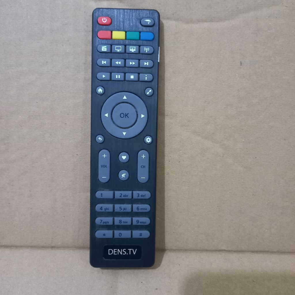 Remote Remot TV STB DensTV Original Asli . Set Top Box .