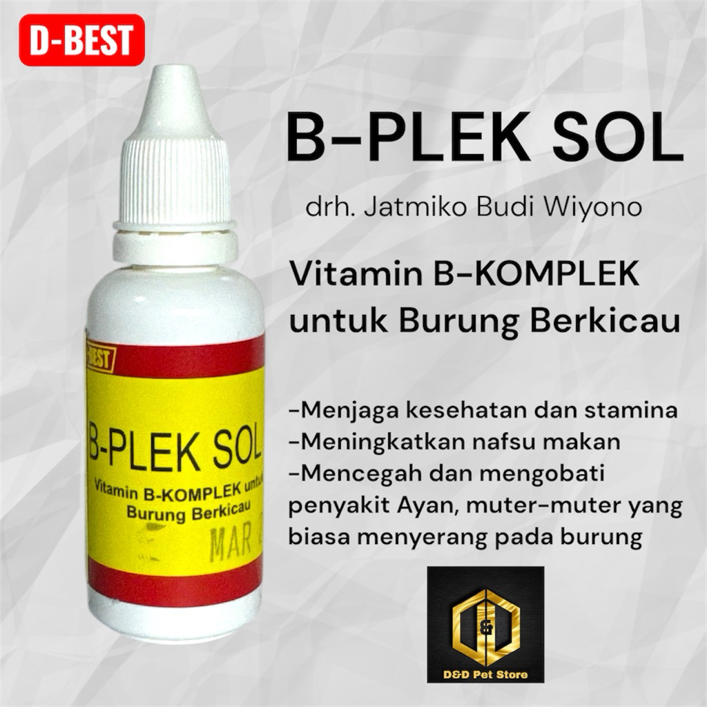 Vitamin Burung B-Komplek B-PLEK SOL vitamin dan B komplek burung berkicau