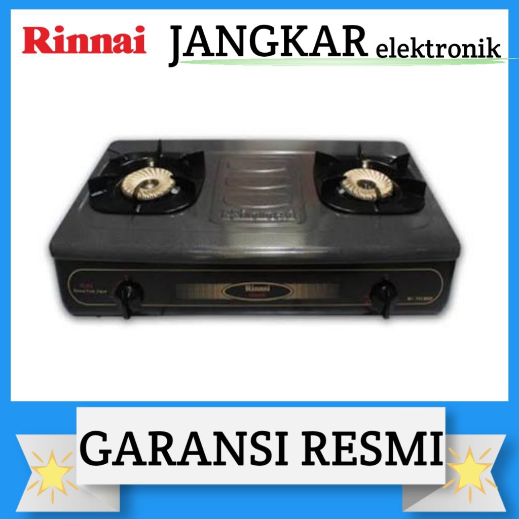 KOMPOR GAS RINNAI 2TUNGKU RI-712BGX/RINNAI KOMPOR GAS 2TUNGKU RI-712BGX GARANSI RESMI
