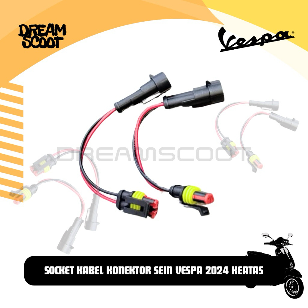 Socket Konektor Sein Sprint Primavera 2024 Keatas Soket Sein Vespa Adaptor Sein Vespa Sprint Vespa M