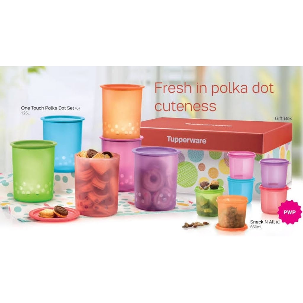 Canister Polkadot 6pcs