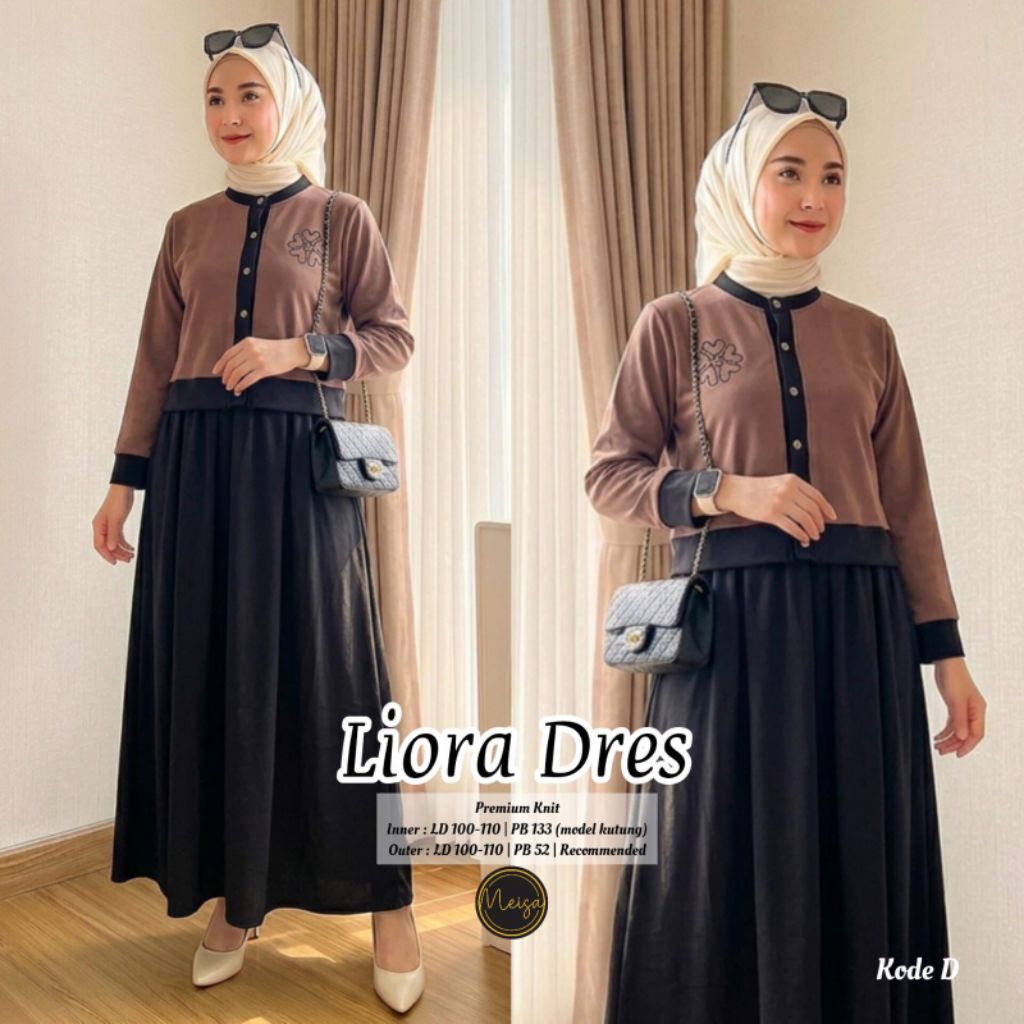 (( RESTOCK BISA COD )) LIORA MAYORA SIRAYA MELVA DRESS MAXY SET OUTER MENYATU ORI BY MEISA MARSELLA 