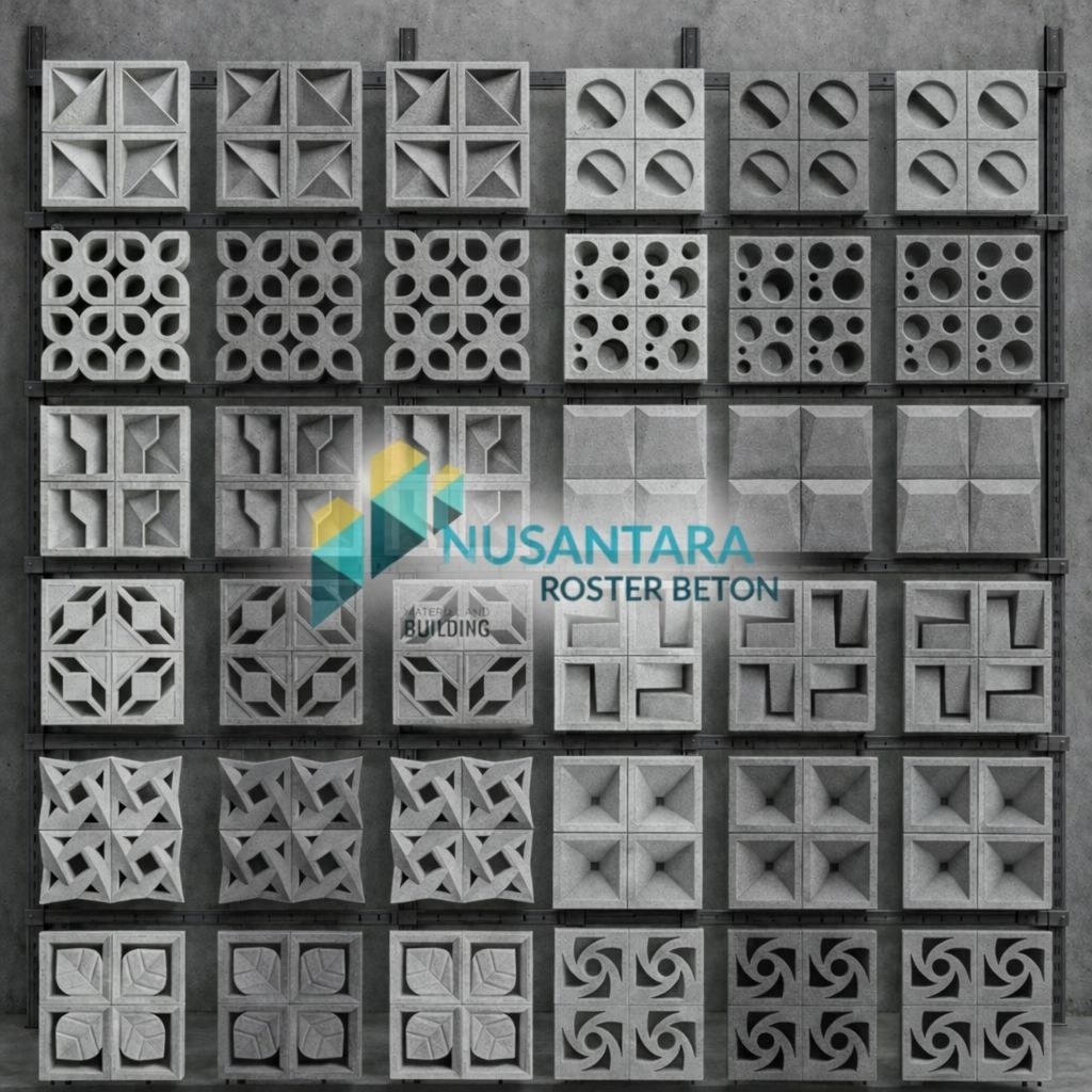 ROSTER BETON MINIMALIS- ROSTER ANTI TAMPIAS / ROSTER VARIAN MOTIF KUALITAS SUPER