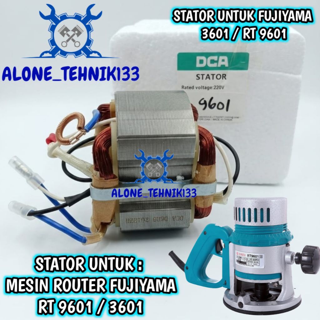 STATOR MESIN ROUTER FUJIYAMA RT9601 STATOR BANTALAN MESIN PROFIL ROUTER BESAR FUJIYAMA RT9601 FUJIYA