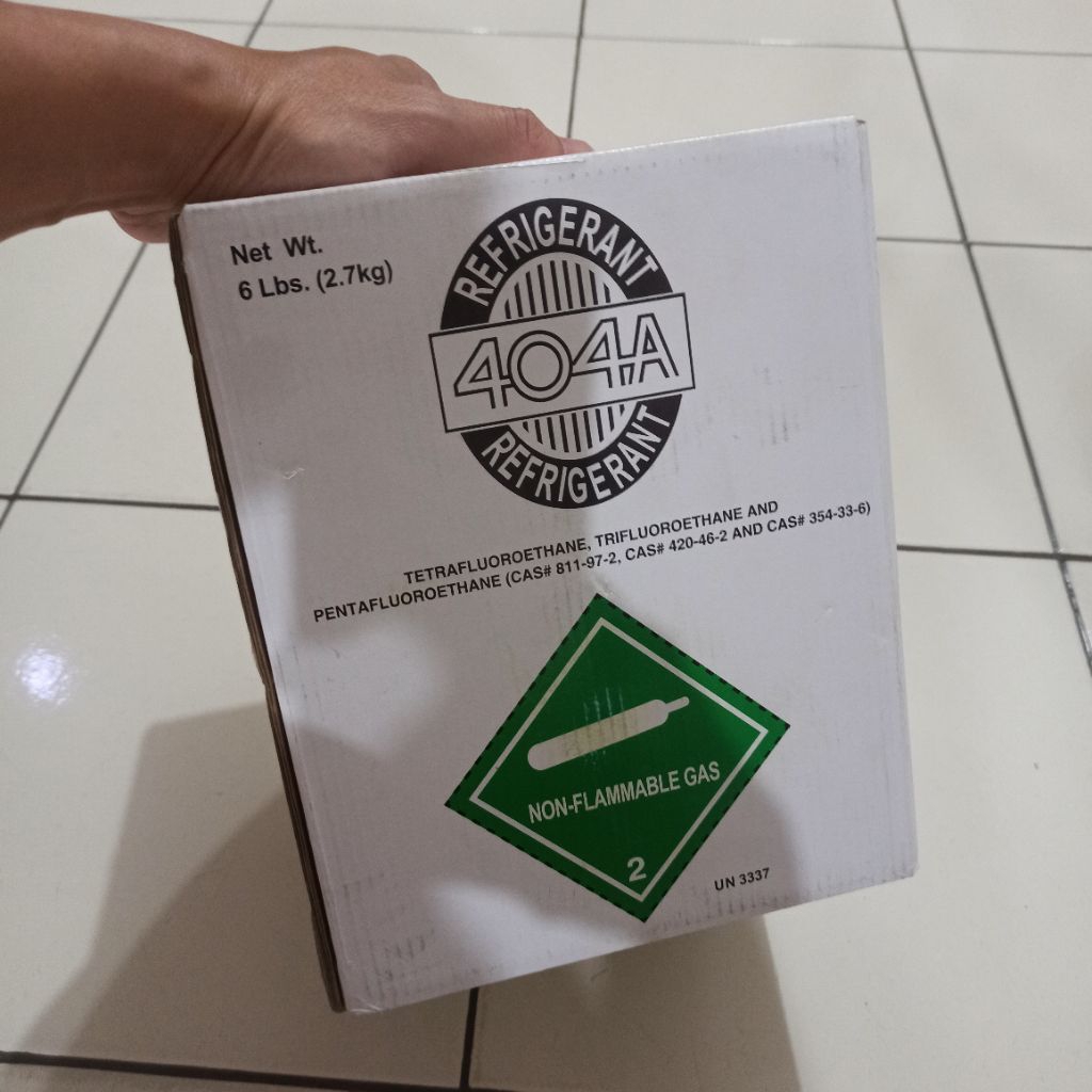 PREON R404a Pure 2.7Kg Baru Segel. R404 Kemasan 3 Kg Pure 2.7kg 6 Lbs Tabung Kecil Segel