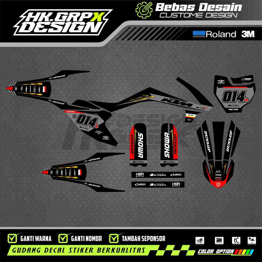 DECAL KTM 65 CC 2017 FREE CUSTOME DESIGN