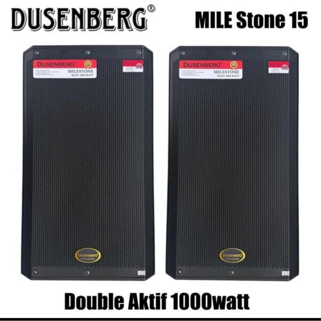 SPEAKER AKTIF BLUETOOTH MILESTONE 15" KARAOKE SMART TV YOUTUBE SPEAKER KARAOKE INDOOR OUTDOOR 2 UNIT
