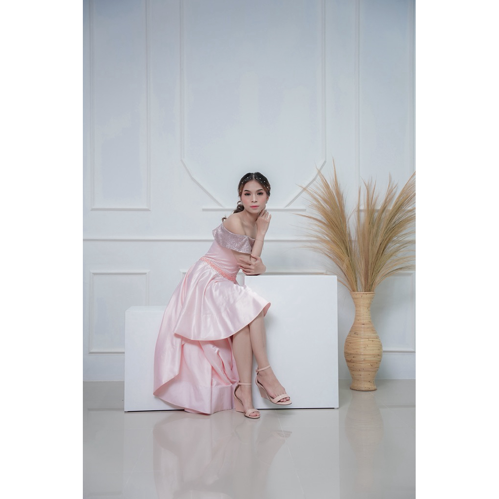 dress remaja atau wanita dewasa pink birthday party