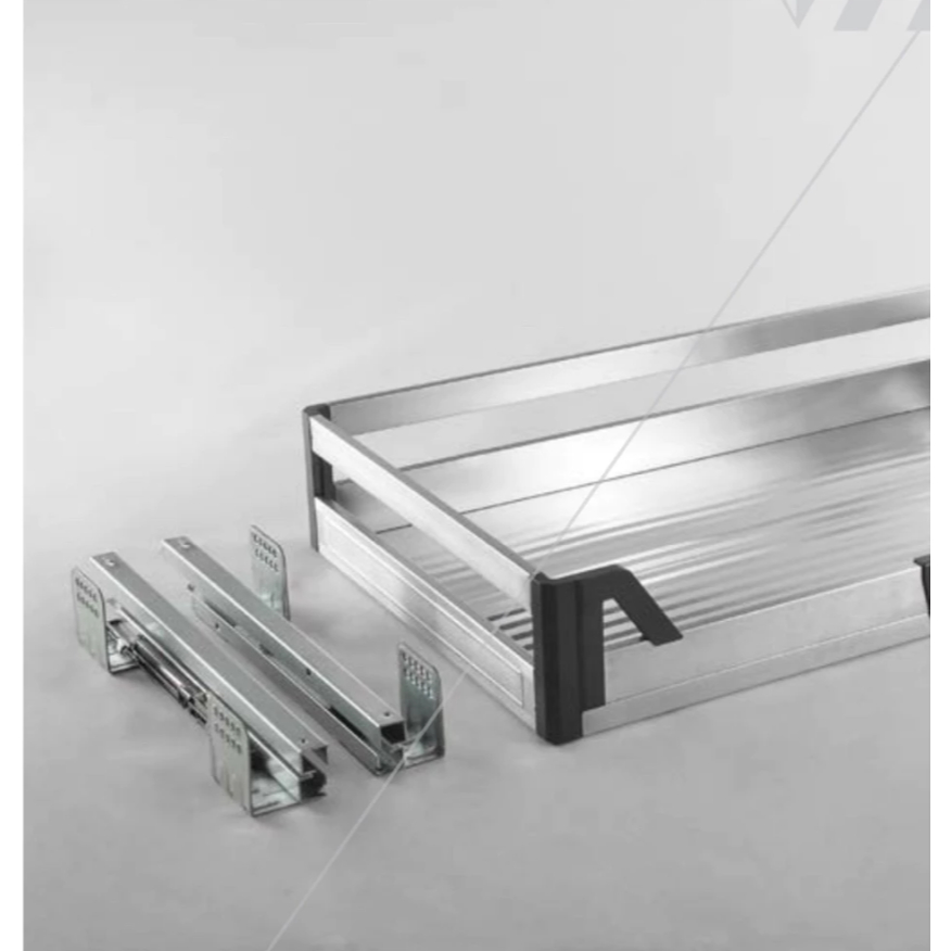 VITCO SIDES STAINLESS STELL MULTIPURPOSE DRAWER SLOW MOTION /RAK TARIK SLOWMOTION VITCO