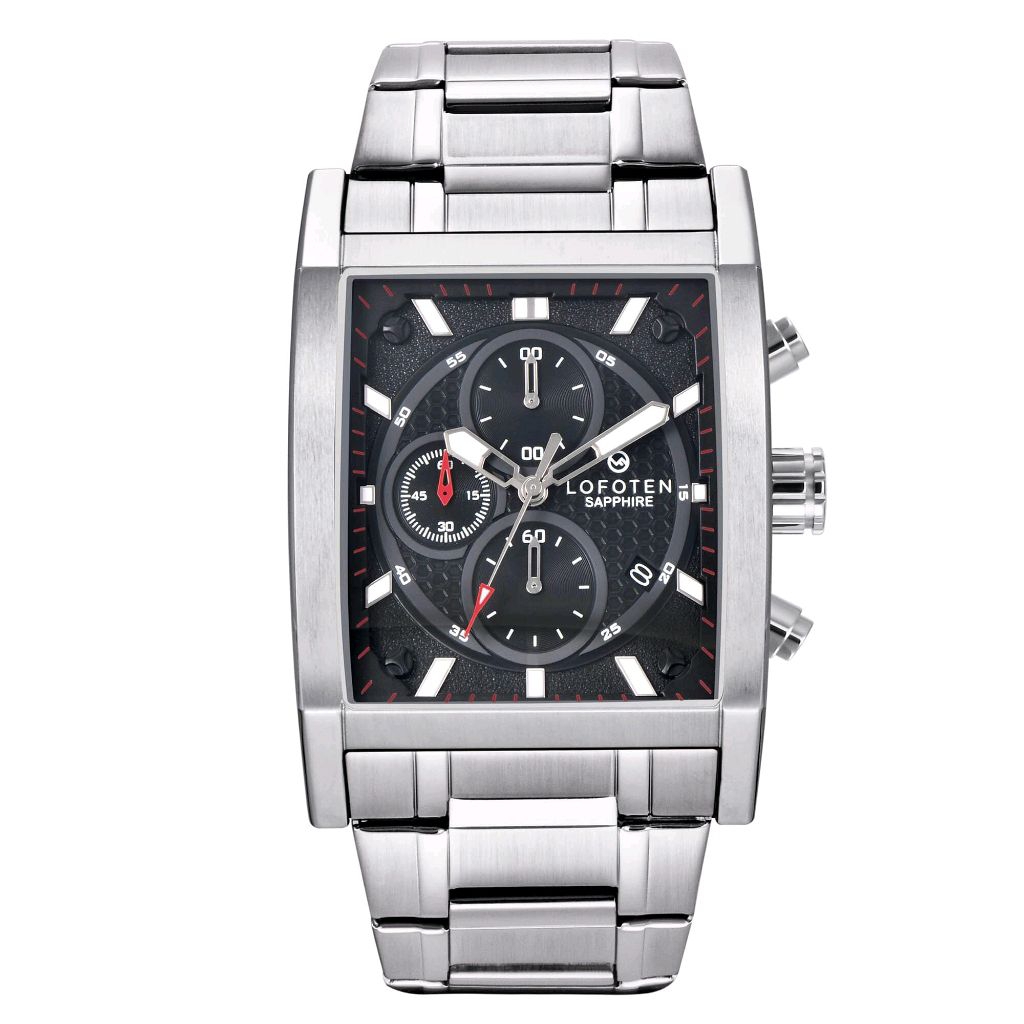 Jam Tangan Pria Lofoten 6523 Analog Cronograph Kaca Sapphire Stainless Steel Original & Garansi