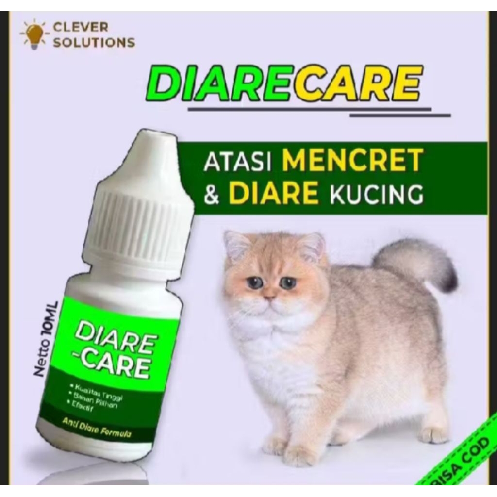 DIARE-CARE Obat Diare Kucing Obat Mencret Kucing Obat Keracunan Kucing Obat Muntah Kucing Obat gangg