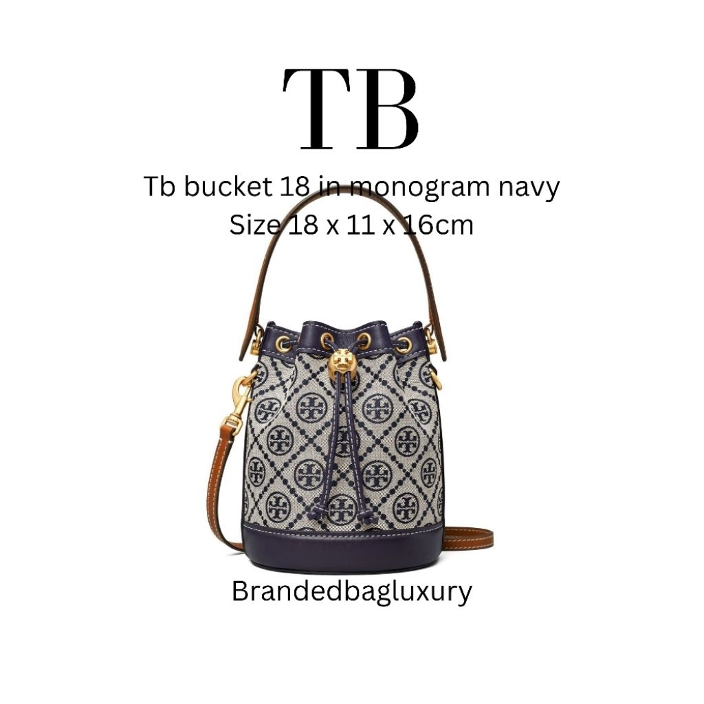 tb monogram bucket 18