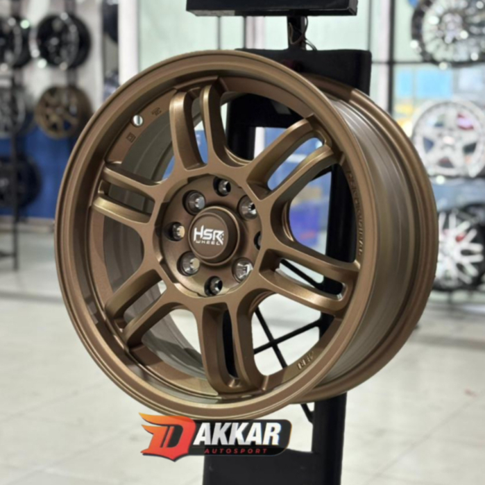 Velg Ring 15 Mobil Avanza, Jazz, Mobilio, Hsr Aeri R15 Lebar 65 Rata Velg Racing Warna Bronze R15