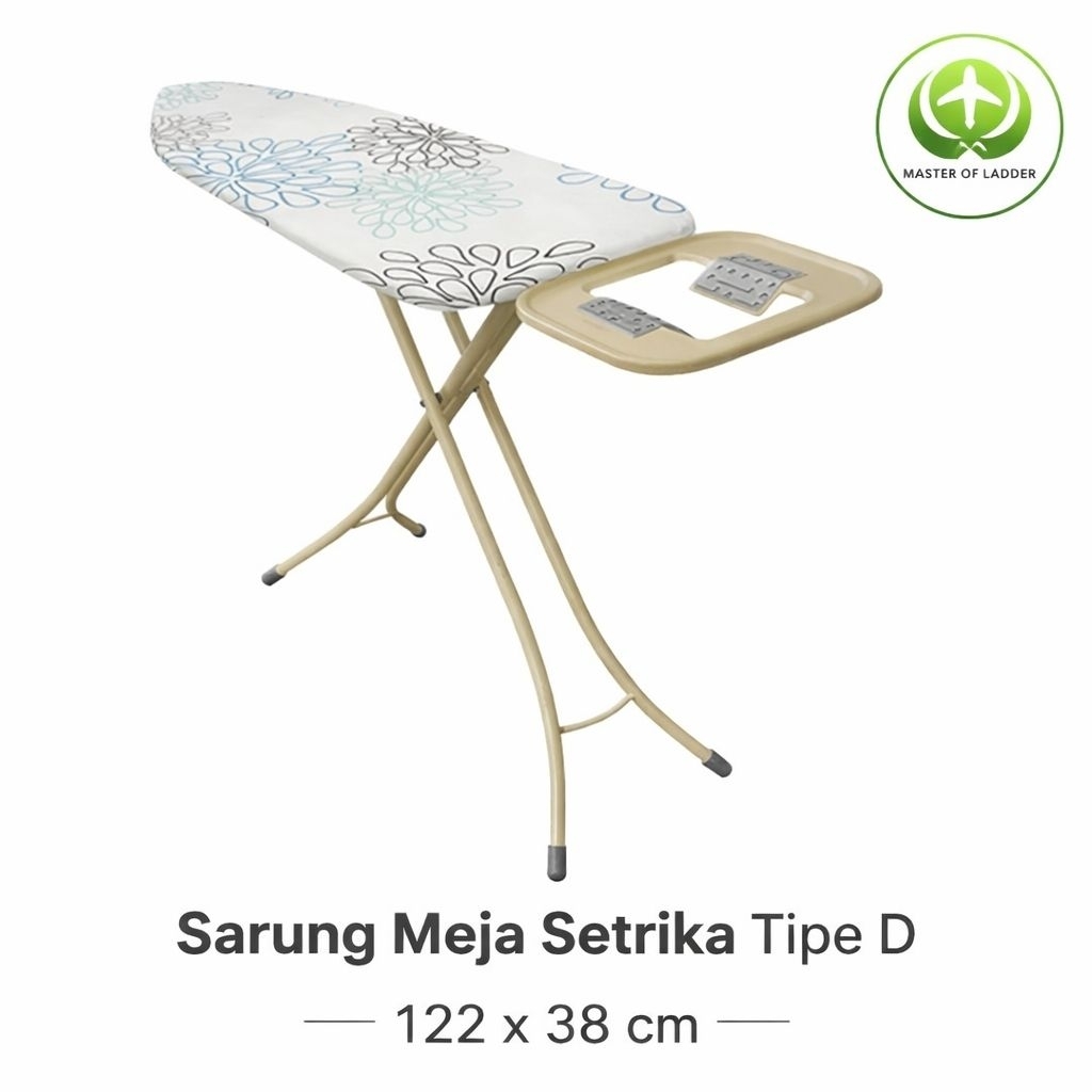 Brabantia Sarung Meja Setrika Ironing Board Cotton Flower 122 x 38 Cm