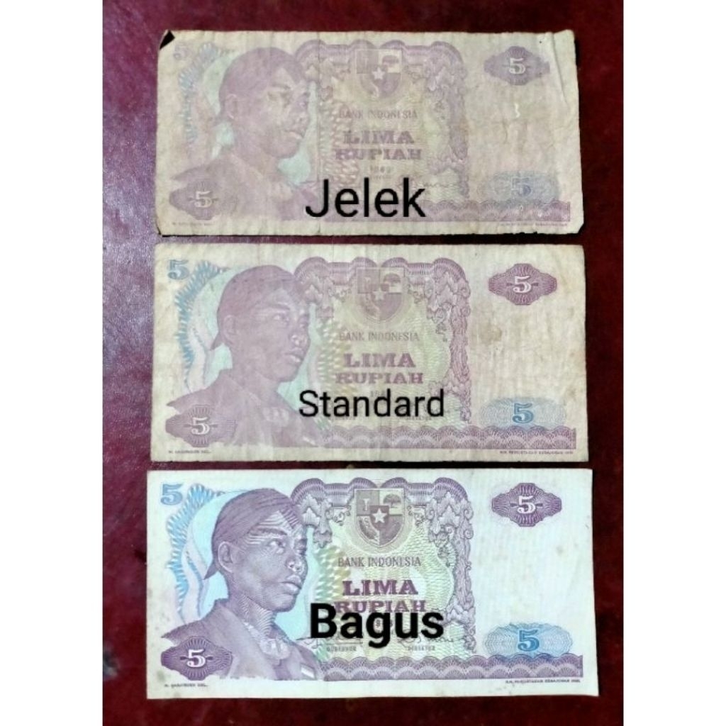 Uang 5 rupiah Sudirman 1968