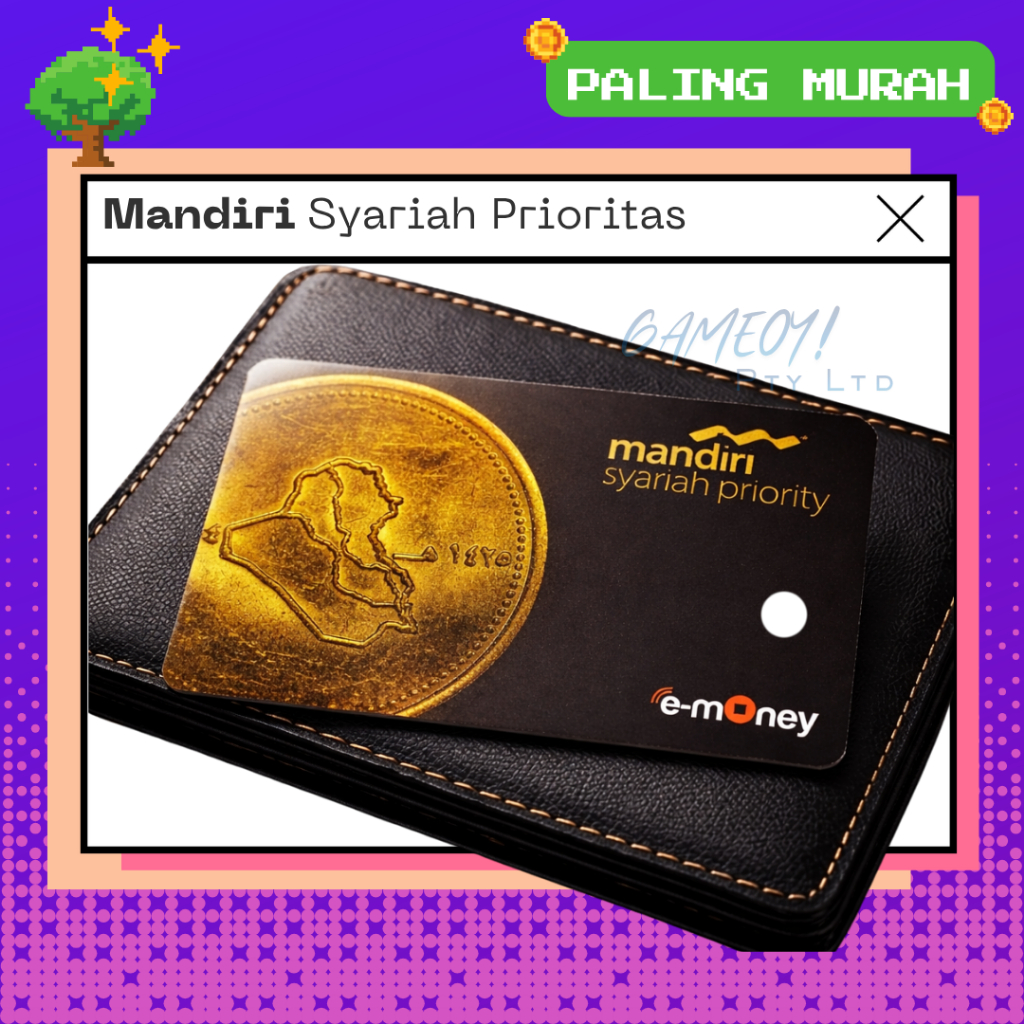 e-Money MANDIRI SYARIAH PRIORITAS Limited Edition NFC eMoney eToll Nasabah Mandiri Priority