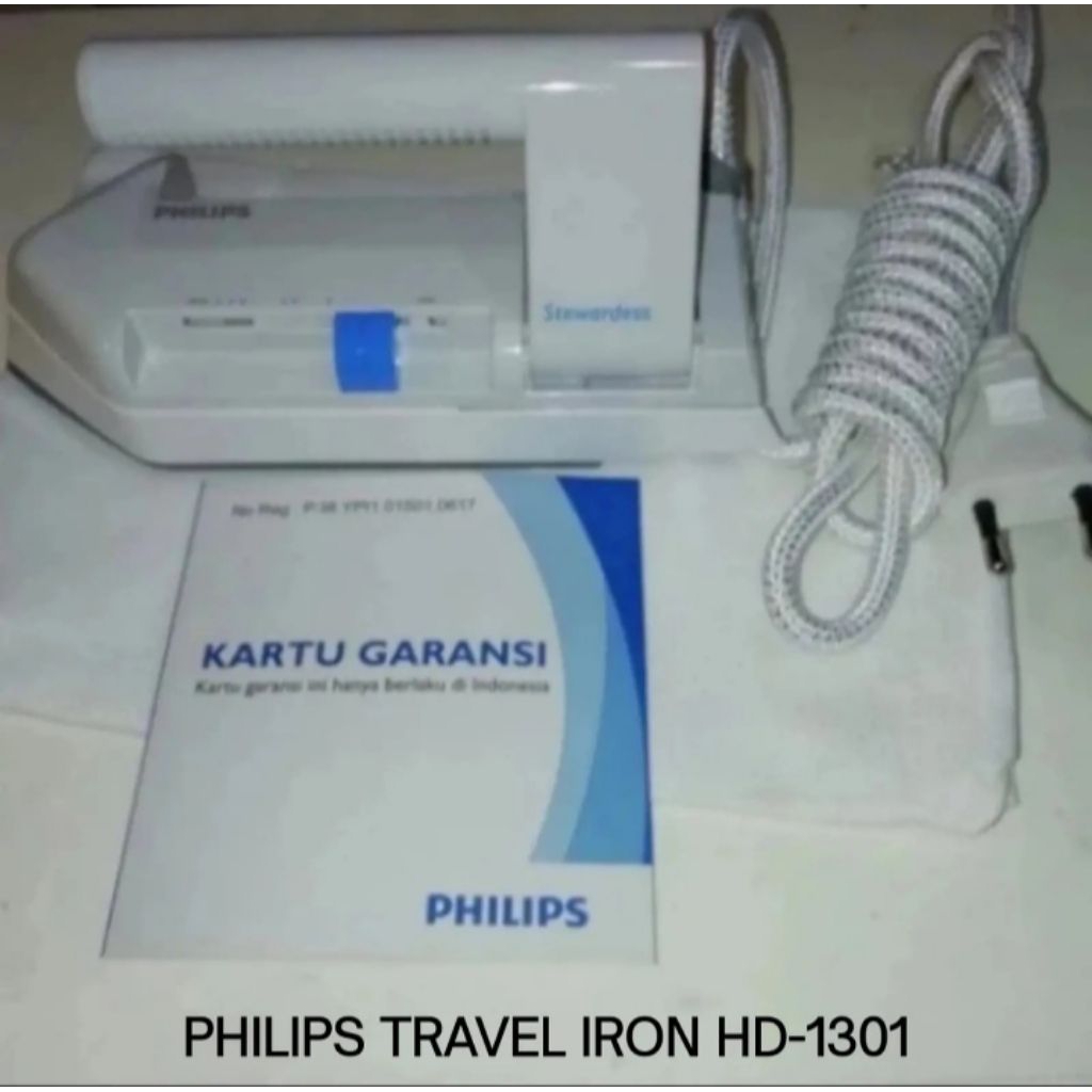 PHILIPS TRAVEL IRON HD 1301 TANPA DUS SETRIKA TRAVEL PHILIPS SETRIKA LIPAT