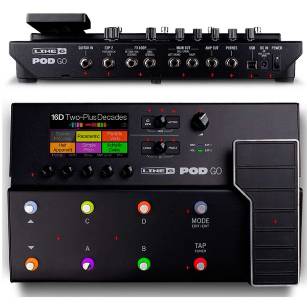 Fx Guitar POD Line6 GO New