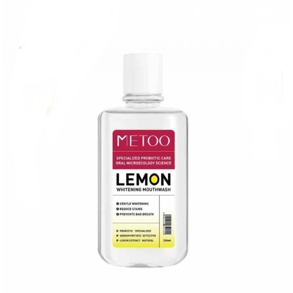 metoo mouthwash whitening lemon 250 ml