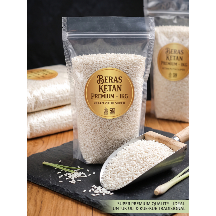 [PREMIUM] Beras Ketan Putih Super 1kg - Ketan Asli Tanpa Pemutih & Pengawet