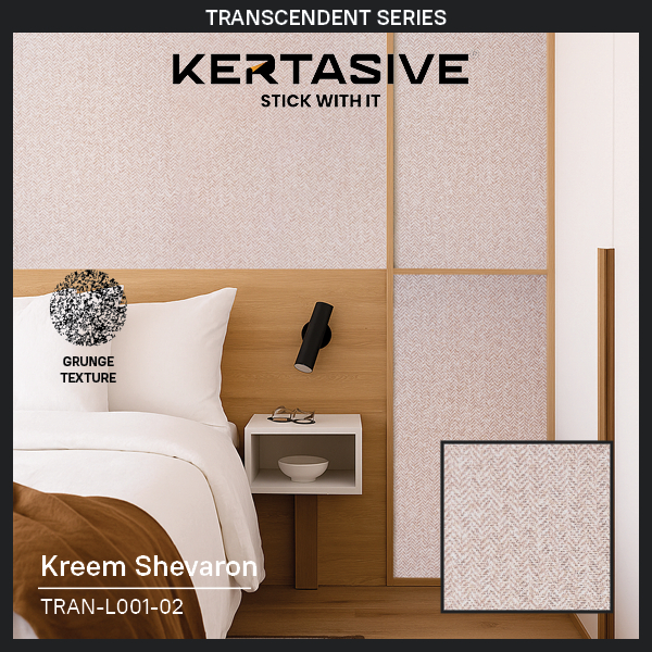KREEM SHEVARON (TRAN-L001-02) - KERTASIVE PVC INTERIOR FILM