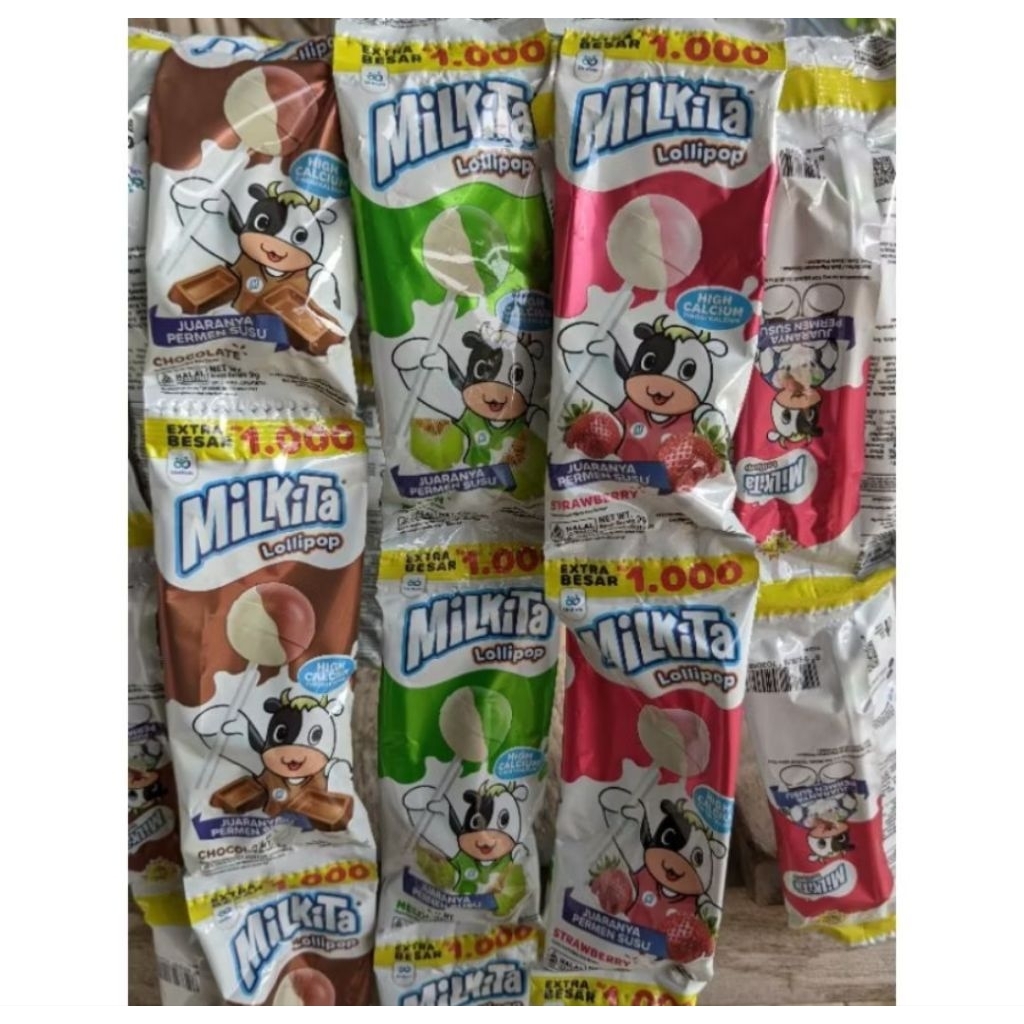 Milkita lollipop renceng isi 10 pcs