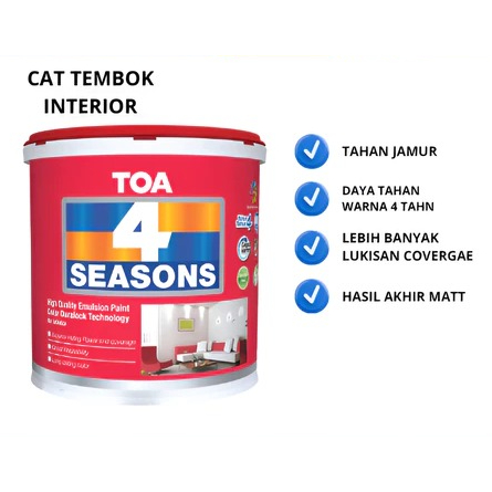 TOA 4 Seasons Cat Tembok Interior Warna 7947 25 Kg
