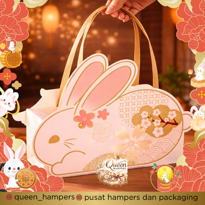 Box Mooncake Cute Rabbit Kotak Mooncake Kotak Kue Bulan Premium Box Mooncake Premium Kotak Kue Bulan