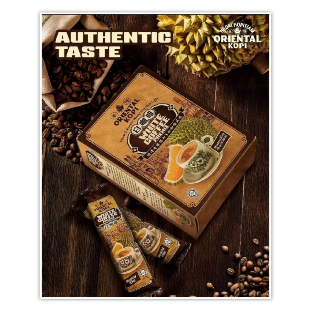 Oriental Kopi White Coffee Premix Musang King isi 10 sachet Kopi Malaysia