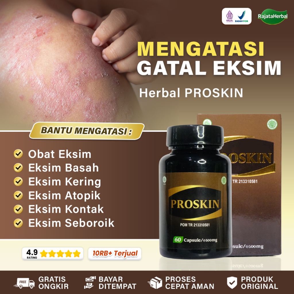 Obat Eksim Basah Eksim Kering Eksim Atopik Seboroik Numularis Dishidrotik Sehat Kulit Proskin Kapsul